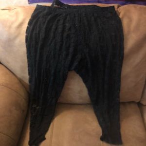 Torrid black lace leggings size 5